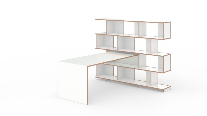 Anstell table for Stell shelf Tojo